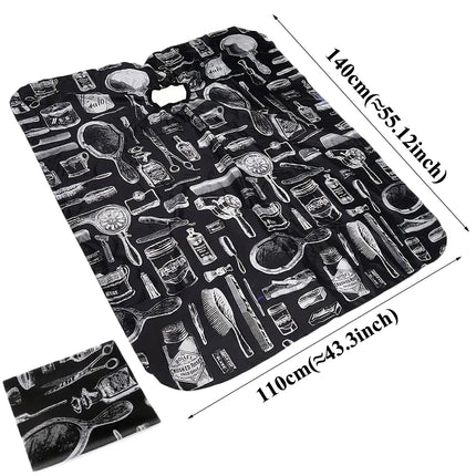 Professional Hair Cutting Apron Salon Barber Cape Hair Cutting Waterproof Cloth Hair Cutting Apron Barber Accessories C0027A