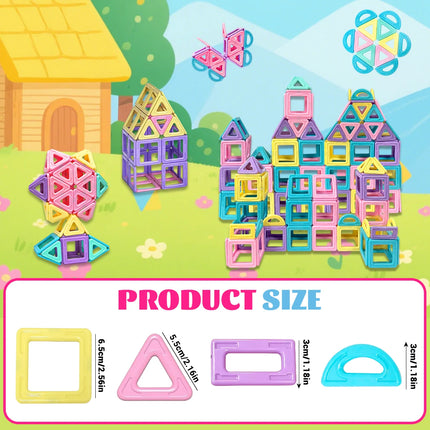 Big Size Macaron Designer Construction Set Model &Magnetic Building Blocks Educational Toys for Kids Birthday Gifts Random Color
