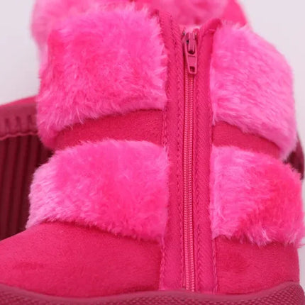 Children Girls Snow Boots Winter Comfortable Thick Warm Kids Boots Lobbing Ball Thick Kids Autumn Cute Boys Boots Princess Shoes