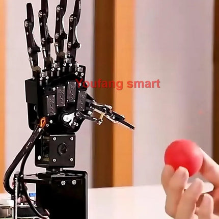 6 Dof Robot Hand with Servo AI Visual Robot Fingers Claw Manipulator Palm for Raspberry Pi 4B Python Programmmable Robot DIY Kit