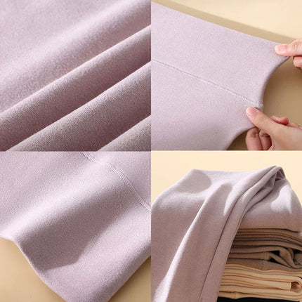 Women Thermal Underwear Winter Long Sleeve Bottoming Top Seamless Thick Double Layer Warm Lingerie Woman 2 Pcs Set Sleepwear/602