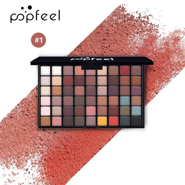54 Colors Eyeshadow Palette Professional Makeup Shimmer Matte Eyes Shadow Colorful Sexy High Pigmented Fine Texture Cosmetics