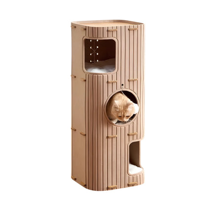 Multi-Layer Cat Nest Cat Climbing Frame Integrated Enclosed Safe Cat Sleeping Nest Scratch-Resistant Wear-Resistant Four-Seasons