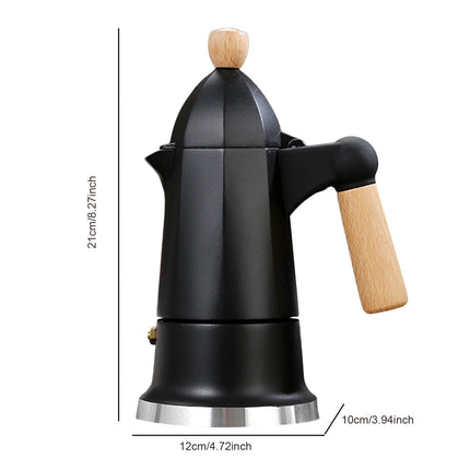 3 Cup Moka Pot Stovetop Coffee Maker Percolator Classic Italian Coffee Maker for Home Use