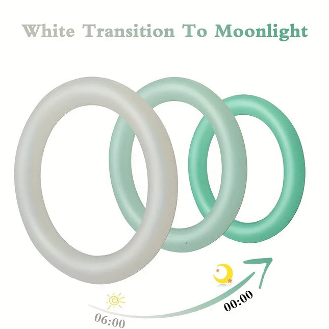 3PCS Silicone Penis Rings Set Delay Ejaculation Cock Ring Glow In Dark Male Stamina Enhancer Lock Sperm Sex Toys for Men Couples