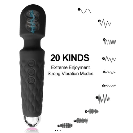 AV Vibrator for Women Vibratior Toys Massager USB Rechargeable G Spot Clit Clitoris Stimulator Female Sex Toys Adults Goods