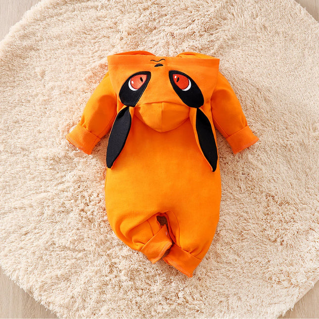Newborn Baby Fox Costume Cotton Comfortable Soft Spring Autumn Long-Sleeved 0-18M Baby Jumpsuit Anime Role-Playing Clothing