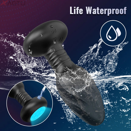 Vibrating LED Anal Plug Wireless APP Women Butt Plug Prostate Massager for Men Vibrating Adult Sex Toy Anal Vibrator for Couples