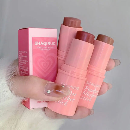 SHAQINUO 3 Colors Korean Rendering Complexion White High Punche Students Smooth Blush Stick Naturally Saturated Girl Color
