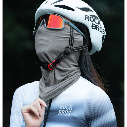 ROCKBROS Windproof Fleece Neck Warmer Winter Scarf Tencel Wool Bandana Mask Snowboard Skiing Outdoor Scarf Balaclava Unisex