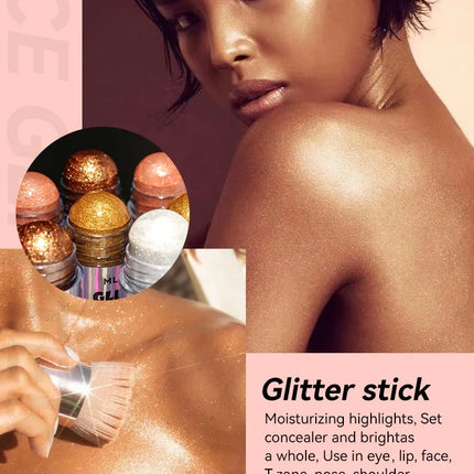 4 Colors Brighten Highlighter Bar Cosmetics Face Contour Bronzer Shimmer Highlighter Stick Body Highlighter Beauty Makeup