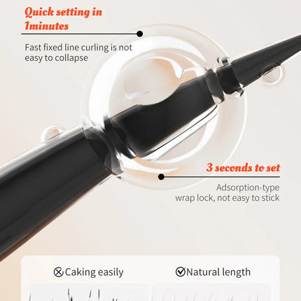 2025 High Heels Mascara 3D Waterproof Non-smudging Thick Curl Natural Slender Cross-border Makeup