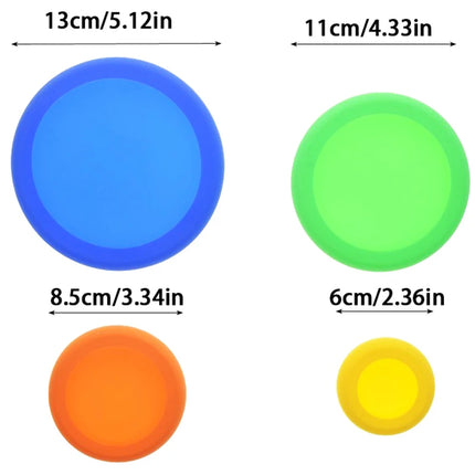 4pcs/Set Silicone Fresh Keeping Cover Lid Vegetable Storage Cover Reusable Food Storage Fresh Keeping Fresh Set Kitchen Cookware