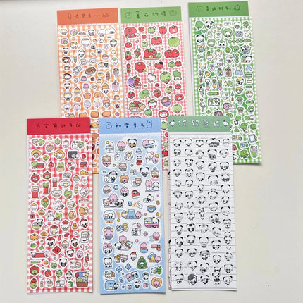 MINKYS New Arrival 3pcs 6pcs Kawaii Bear Ribbon Laser Bling Stickers DIY Scrapbook Stickers Confetti Decoration DIY Photo Frame