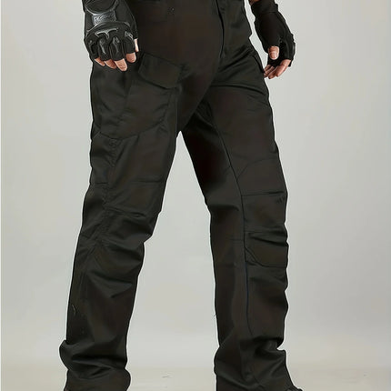 5XL Plus Size Men's Thin Cargo Pants With Side Pockets For Spring Summer Tactical Oversized Loose Punk Pants Big And Tall Guys