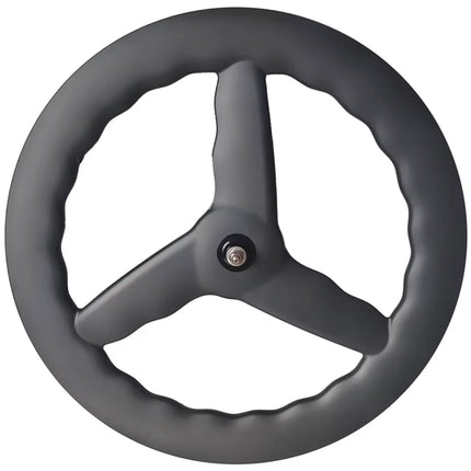 T1000 700C Road Bicycle 3 Spoke Carbon Wheels TT bike Wheelst Clincher /Tubeless Tri spoke wheel
