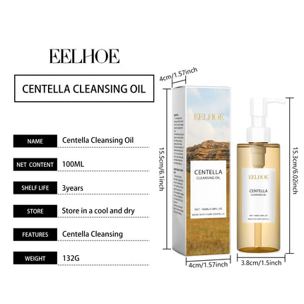 Centella Cleansing Oil Makeup Remover Gentle Facial Cleansing Moisturizing Vitamin E Oil Control Shrink Pores Skincare Products