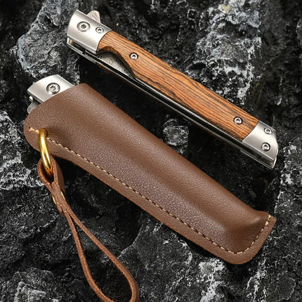 2024 Damascus Pattern Folding Knife Multi-Purpose Outdoor Camping Quick Open Pocket Knife Stainless Steel Folding Knife