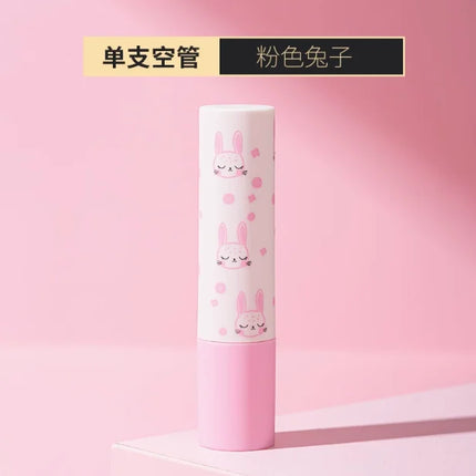 10/30/50/100PCS  Empty Lipstick Tubes Direct- filling Cute Cartoon Pattern DIY Empty Round Lip Balm Tube Packaging For Children