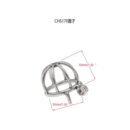 Cock Cage Lockable Chastity Belt Penis Ring Metal Cock Cage Chastity Device Erotic Sex Toys For Men Ball Scrotum Stretcher