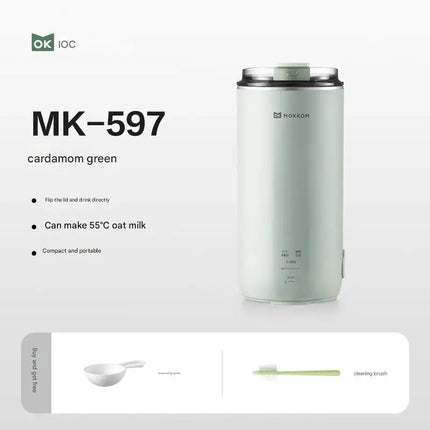 MOKKOM Mini Soy Milk Maker, Single-Person High-Speed Blender, Direct Drinking Juicer, Household Fully Automatic Mini Portabl