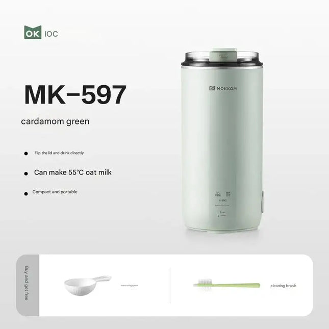 MOKKOM Mini Soy Milk Maker, Single-Person High-Speed Blender, Direct Drinking Juicer, Household Fully Automatic Mini Portable