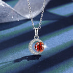 YL-Red Moissanite / 0.5ct with box