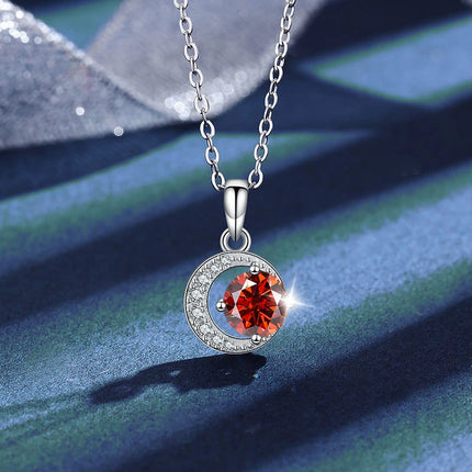 Sterling Silver 925 Moissanite Pendant Necklace For Women Trendy Design D Color VVS Pass Diamond Test Jewelry Gift GRA