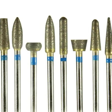 5 Piece Dental Fully-sintered Diamond HP Drill Bur Dentistry Tools Zirconia Ceramics Crowns Polisher Dental Lab Grinding Polish