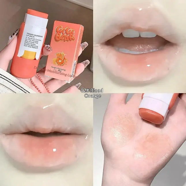 [MP]Gege bear 8.2g Large Capacity Lip Balm Keychain Pendant Hydrating & Moisturizing Lip Care As Lipstick Base & Accessory