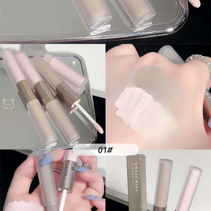 SWEETMINT Double-Ended Liquid Contour Stick - Highlight & Shadow, Long-Lasting, Easy to Use, Natural Finish