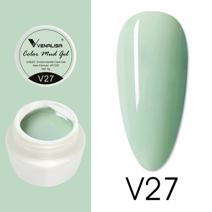 VENALISA Color Mud Gel Pure DIY Nail Art Design UV Gel Polish Professional Manicure Varnishes for Quality Artistry