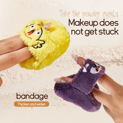 Life Girls cute and soft plush powder puff, flocking, comfortable and skin-friendly, thick, setting, loose powder, soft cushion