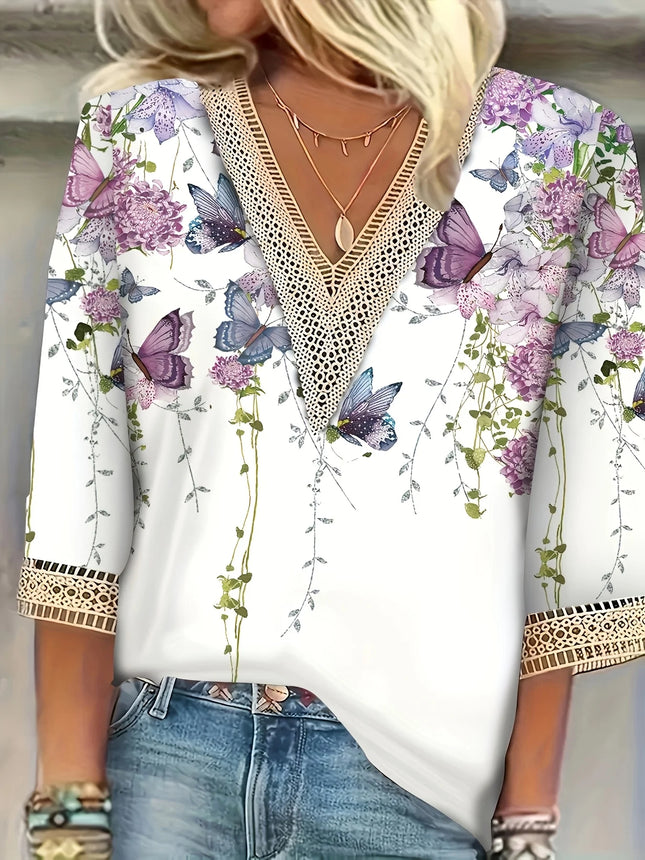 Plus Size Temperament Loose Woman Shirt Fashion Casual Blouse Elegant Long Sleeve Woman Shirt Holiday Weekend Top