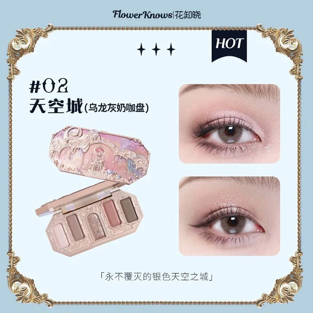 Flower Knows New Moonlight Mermaid Series 5-Color Eyeshadow Palette 10g