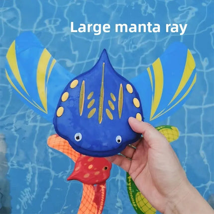 Water Power Devil Fish Underwater Glider Toy Beach Seaside Swimming Pool Games Kids Gift Summer Outdoor Toys Float For Adults
