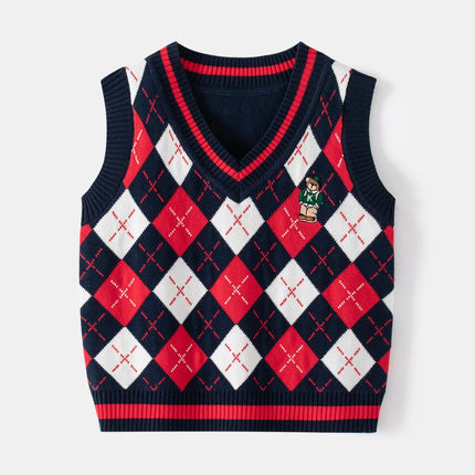 Toddler Boys Sweaters Vests Kids Girl Pullover Tops Knitwear Winter Children's Clothes
