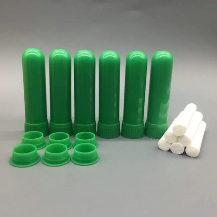 100sets Empty Nasal Inhaler Tubes White Inhaler Stick for Essential Oil Aromatherapy Blank Nasal Inhalers for Essential Oils