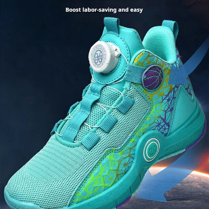 Children Basketball Shoes Original Design 2024 New Indoor Field Training Sports Shoes Comfortable Boy Basketball Shoes for Kids