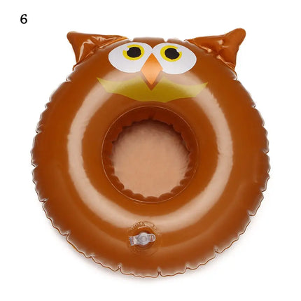 Inflatable Drink Holder Cup Coasters Swimming Pool Drink Float Bar Coasters Party Decoration Kids Float Toys For Beverage Bottle