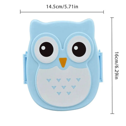 Portable Plastic Children Students Lunch Box Bento Box Food Container Carton Dinnerware Cutlery Food Container