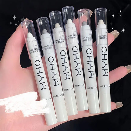 Waterproof Glitter White Eyeshadow Highlighter Pencil Long-lasting Brighten Lying Silkworm Pearlescent Silver Korean Eye Makeup