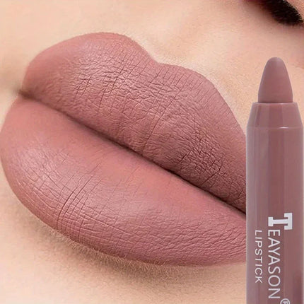 12 Colors Matte Lipstick, Pigmented Moisturizing Lip Gloss, Easy-to-apply Lip Gloss, Matte Rotating Lipstick Pen