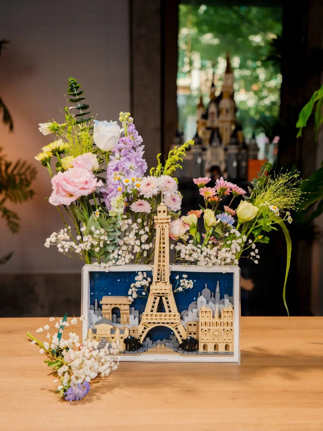 2026 New Souvenir Paris City of Love Home Decoration Set Building Blocks Puzzle Model Puzzle Birthday Gift Toy