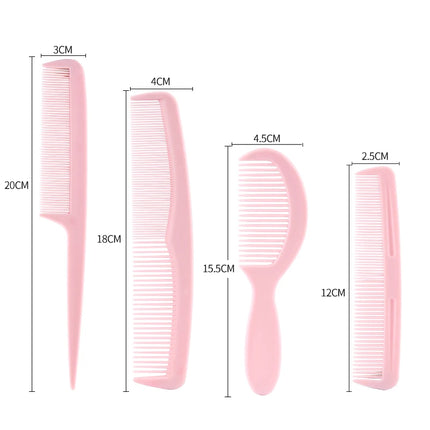 New Arrivals 4/5/6/7pcs Black Barber Accessories Set Detangling Hair Brush Styling Hot Comb Straightener High Quality Hair Combs