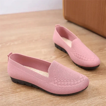 Casual Shoes Women's Summer Mesh Breathable Flat Shoes Ladies Comfort Light Sneaker Socks Women Slip on Loafers Zapatillas Muje