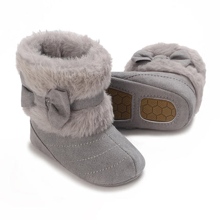 Baby Shoes With Soft Soles For Warmth 0-12 Months Old Baby Cotton Winter Socks and Shoes With Fleece Before Learning To Walk