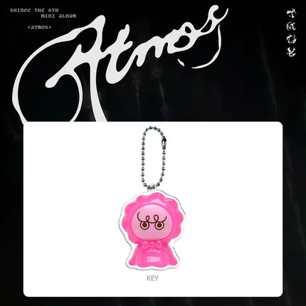 Kpop SHINee  Cartoon Keychain 7th Concert Bead Chain Bag Charms Keyring Pendant Onew Jong Hyun Fans Gifts Collection Accessories