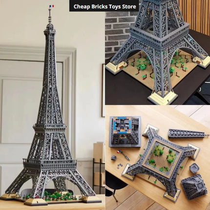 Cheapest 2026 Moc 1.49m 10001 Pcs Compatible Large Eiffel Tower Adults Birthday Christmas Gifts MOC Building Block Bricks