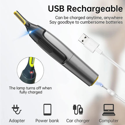 Nose Ear Face Trimmer Electric Shaving Safe Face Care Nose Hair Trimmer For Men Shaving Hair Removal Razor Beard